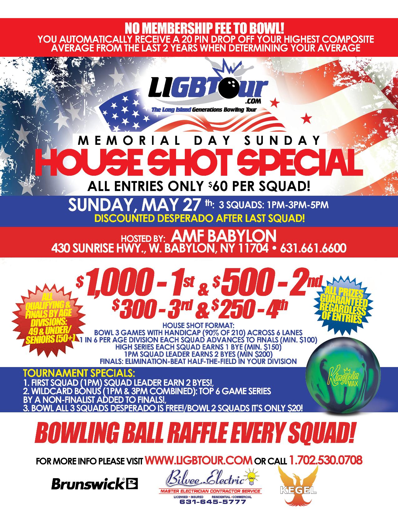 Handicap Bowling tournament Long Island