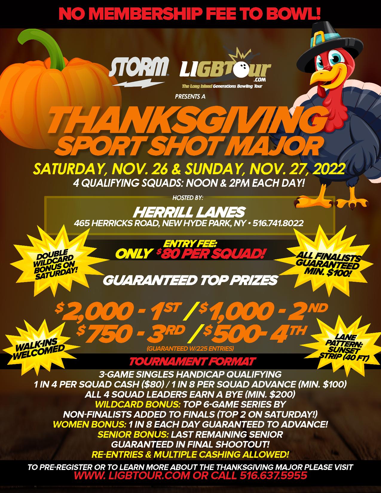 Handicap Bowling tournament | Long Island | LIGBTour.com